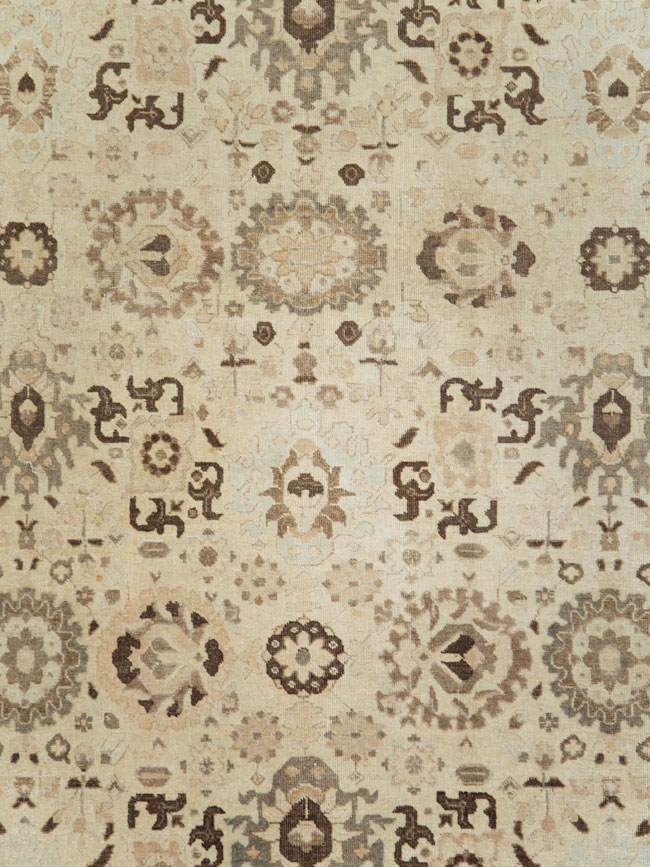 Antique Persian Tabriz Small Room Size Carpet, No.24445 - Gsblank