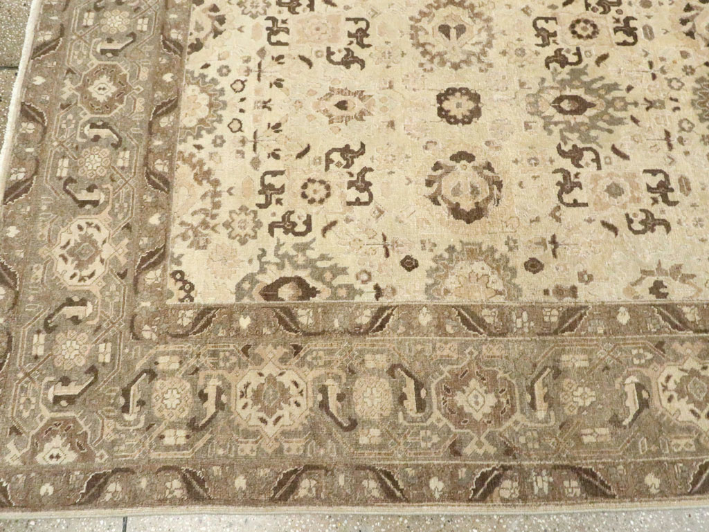 Antique Persian Tabriz Small Room Size Carpet, No.24445 - Gsblank