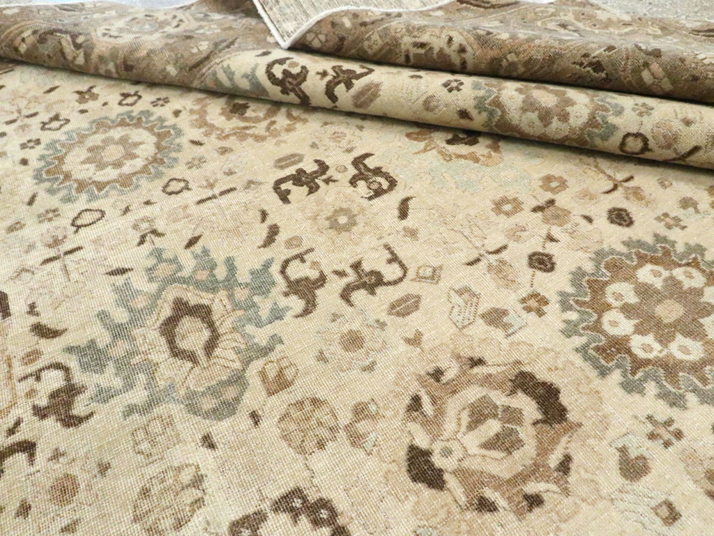 Antique Persian Tabriz Small Room Size Carpet, No.24445 - Gsblank