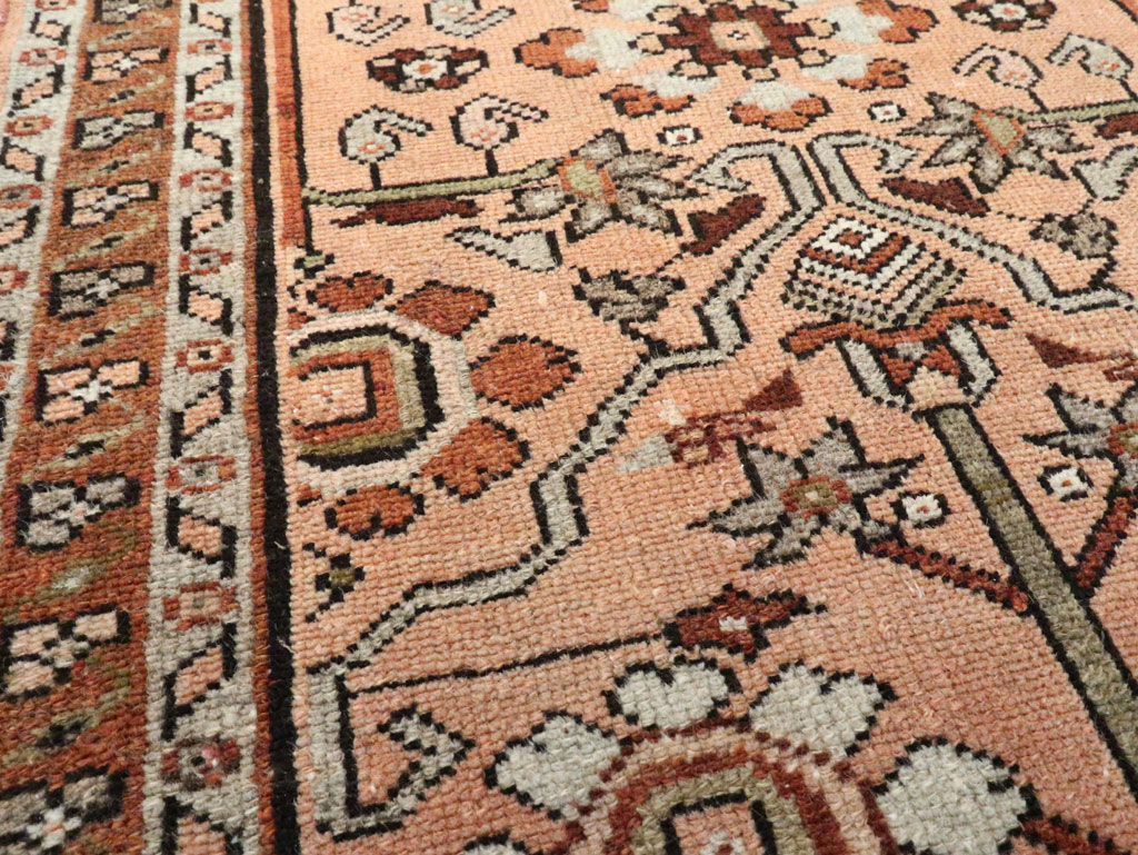 Vintage Persian Malayer Throw Rug, No.24447 - Gsblank