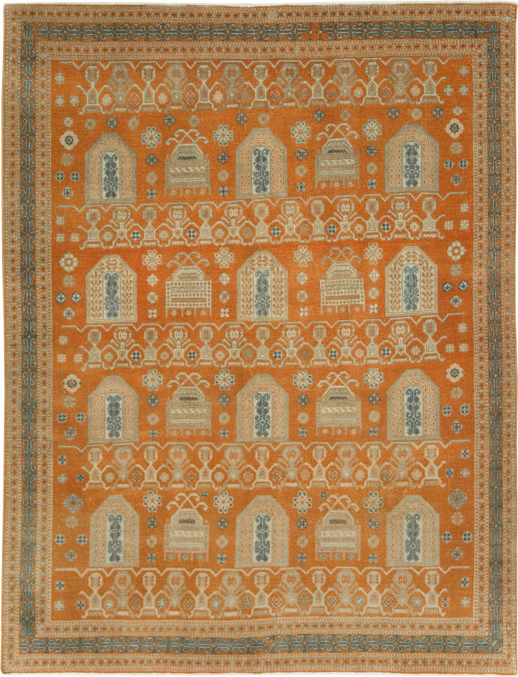 Vintage Persian Afshar Accent Rug, No.24454 - Gsblank