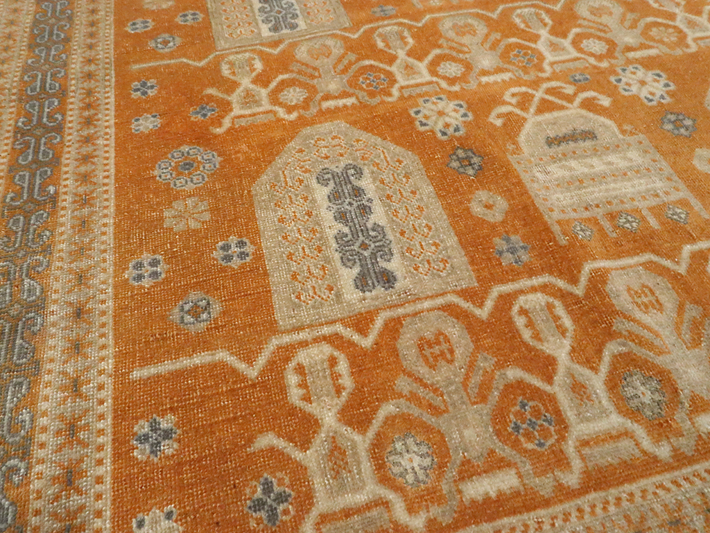 Vintage Persian Afshar Accent Rug, No.24454 - Gsblank