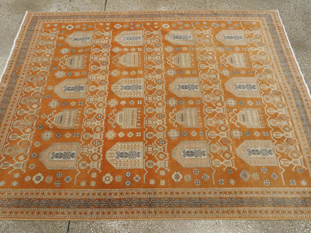 Vintage Persian Afshar Accent Rug, No.24454 - Gsblank