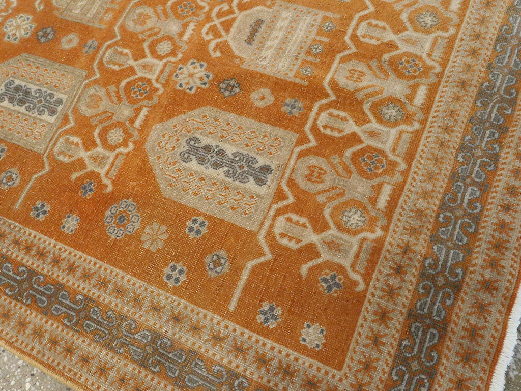 Vintage Persian Afshar Accent Rug, No.24454 - Gsblank