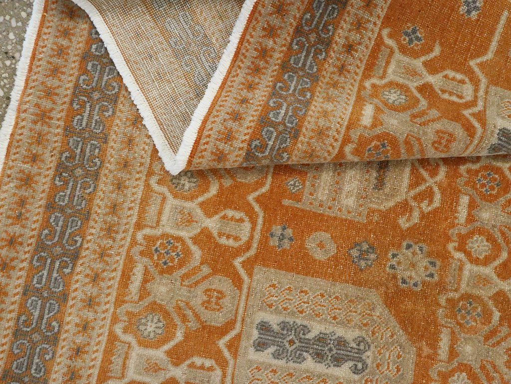 Vintage Persian Afshar Accent Rug, No.24454 - Gsblank