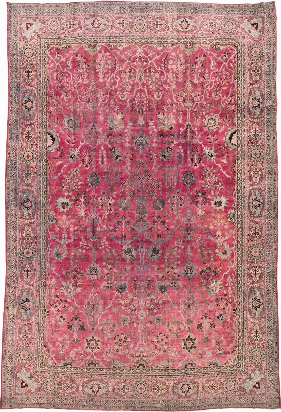 Antique Persian Lavar Kerman Carpet, No.24471 - Gsblank