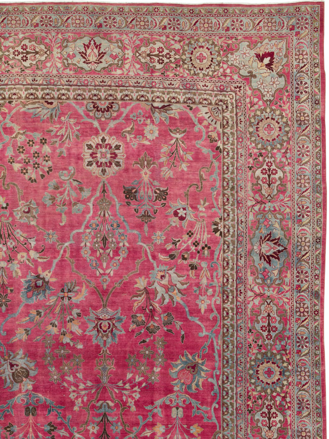 Antique Persian Lavar Kerman Carpet, No.24471 - Gsblank