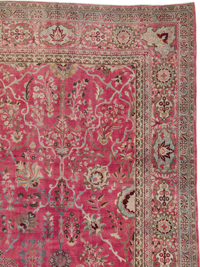 Antique Persian Lavar Kerman Carpet, No.24471 - Gsblank