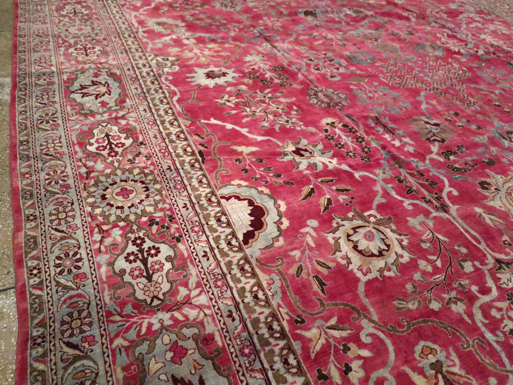 Antique Persian Lavar Kerman Carpet, No.24471 - Gsblank