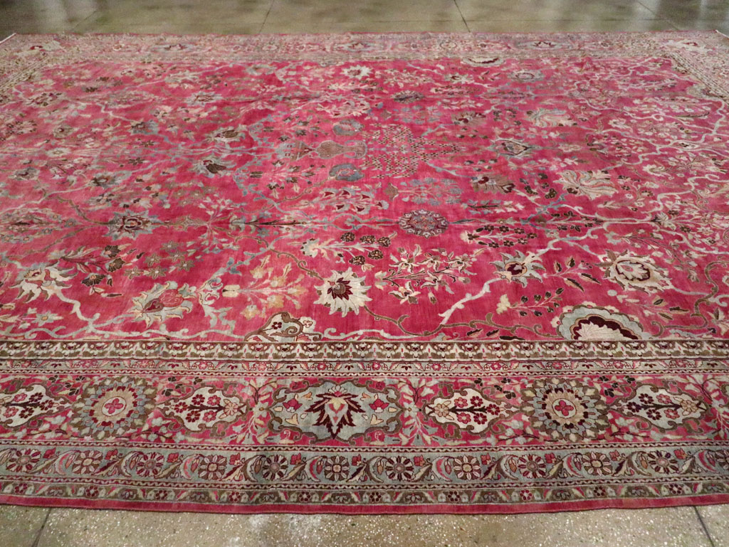 Antique Persian Lavar Kerman Carpet, No.24471 - Gsblank