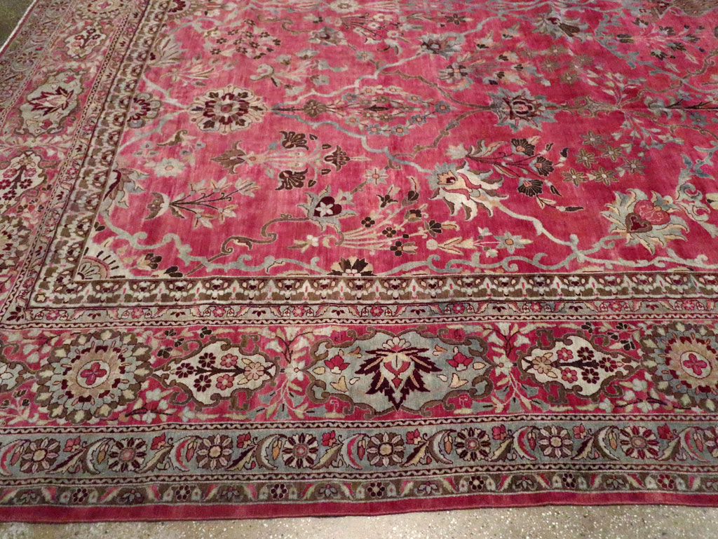 Antique Persian Lavar Kerman Carpet, No.24471 - Gsblank