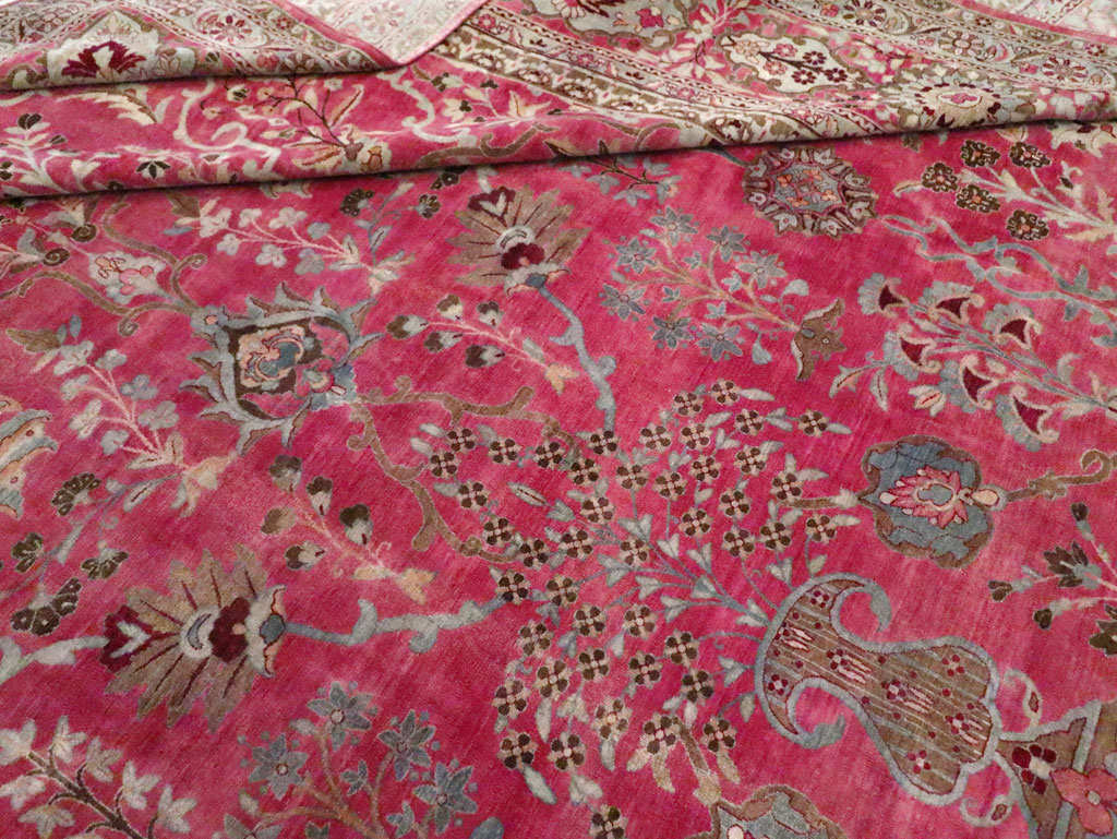 Antique Persian Lavar Kerman Carpet, No.24471 - Gsblank