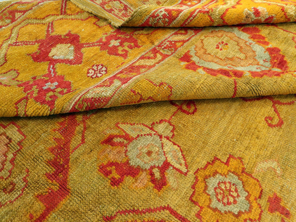 Antique Turkish Oushak Carpet, No.24476 - Gsblank