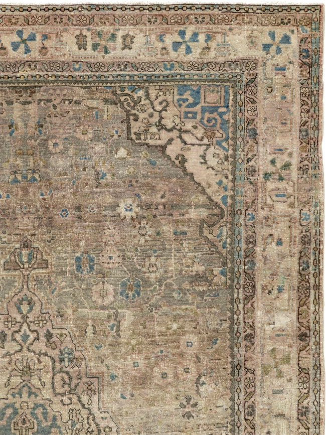 Antique Persian Sarouk Fereghan Accent Rug, No.24479 - Gsblank