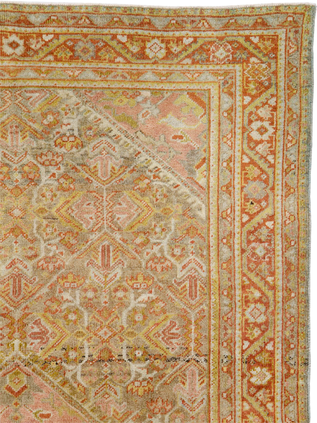 Antique Persian Mahal Rug, No.24480 - Gsblank