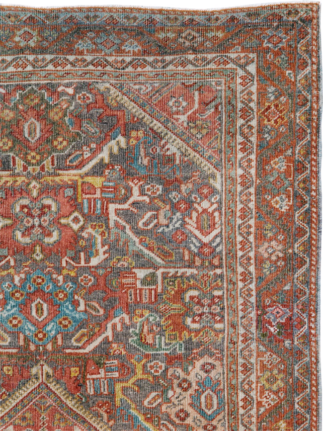 Antique Persian Mahal Rug, No.24481 - Gsblank