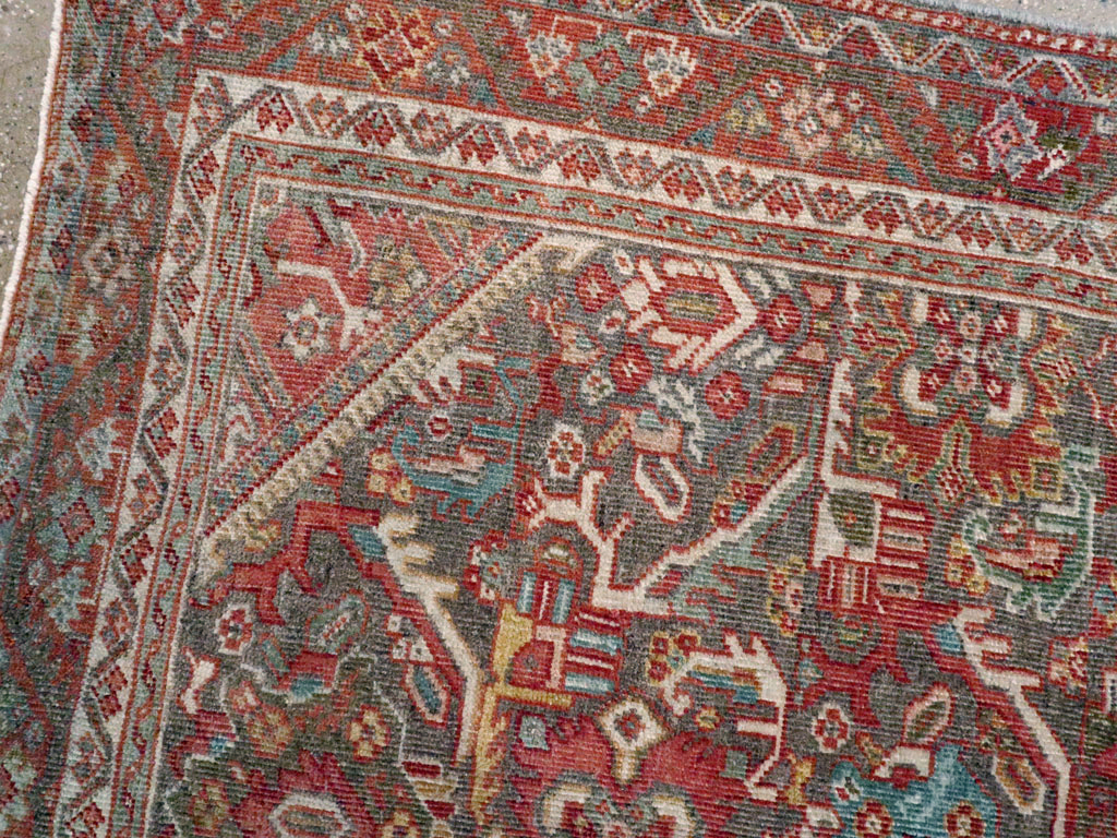Antique Persian Mahal Rug, No.24481 - Gsblank