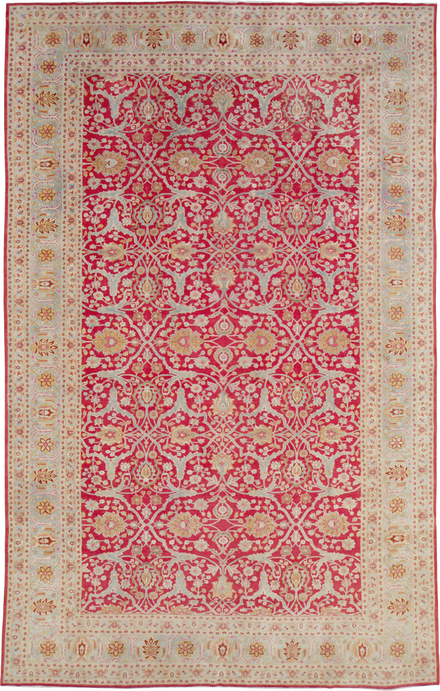 Antique Persian Tabriz Carpet, No.24493 - Gsblank