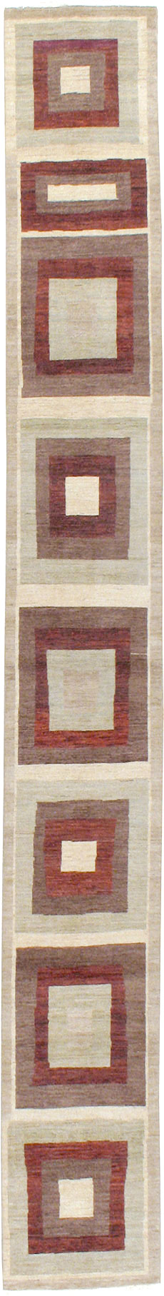 Modern Persian Tabriz Runner, No.24495 - Gsblank