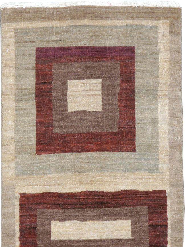 Modern Persian Tabriz Runner, No.24495 - Gsblank