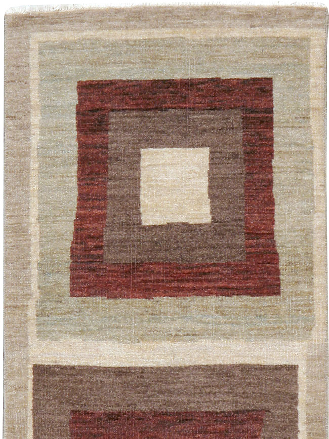Modern Persian Tabriz Runner, No.24495 - Gsblank