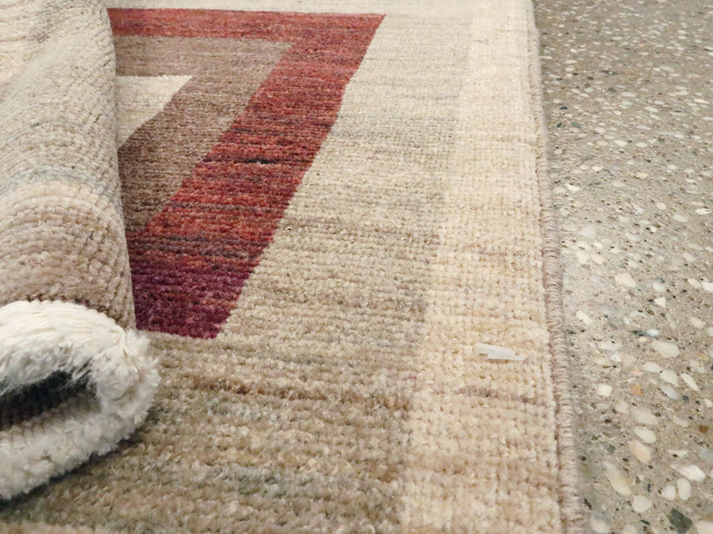 Modern Persian Tabriz Runner, No.24495 - Gsblank