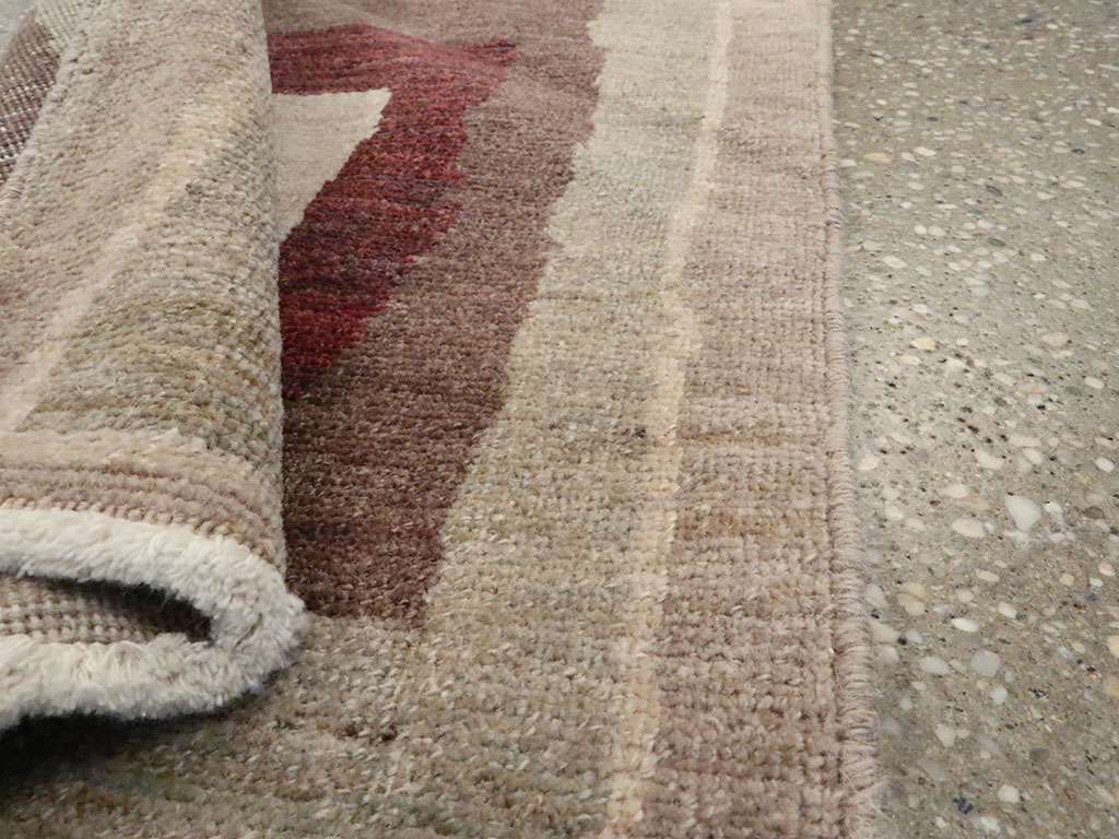 Modern Persian Tabriz Runner, No.24496 - Gsblank