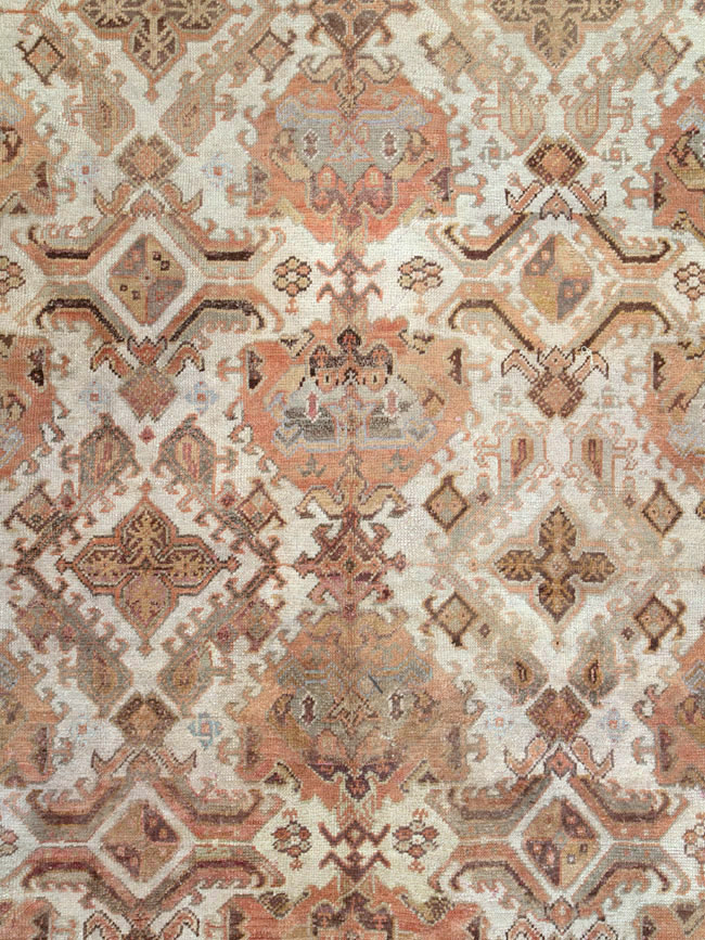 Antique Turkish Oushak Carpet, No.24509 - Gsblank