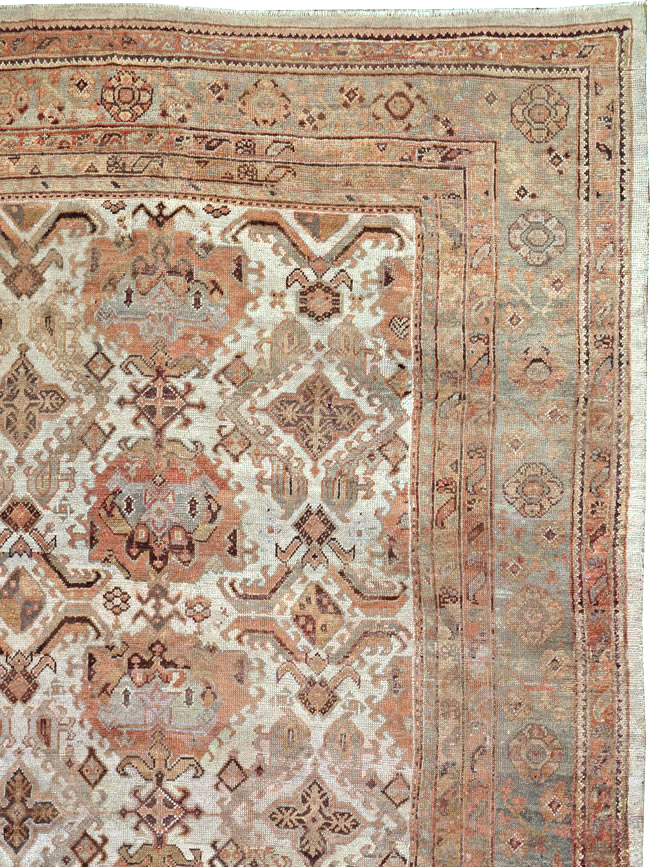Antique Turkish Oushak Carpet, No.24509 - Gsblank