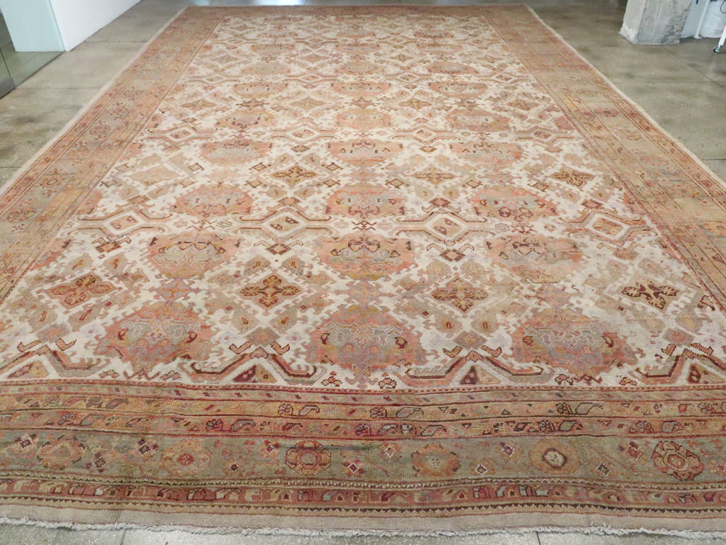 Antique Turkish Oushak Carpet, No.24509 - Gsblank