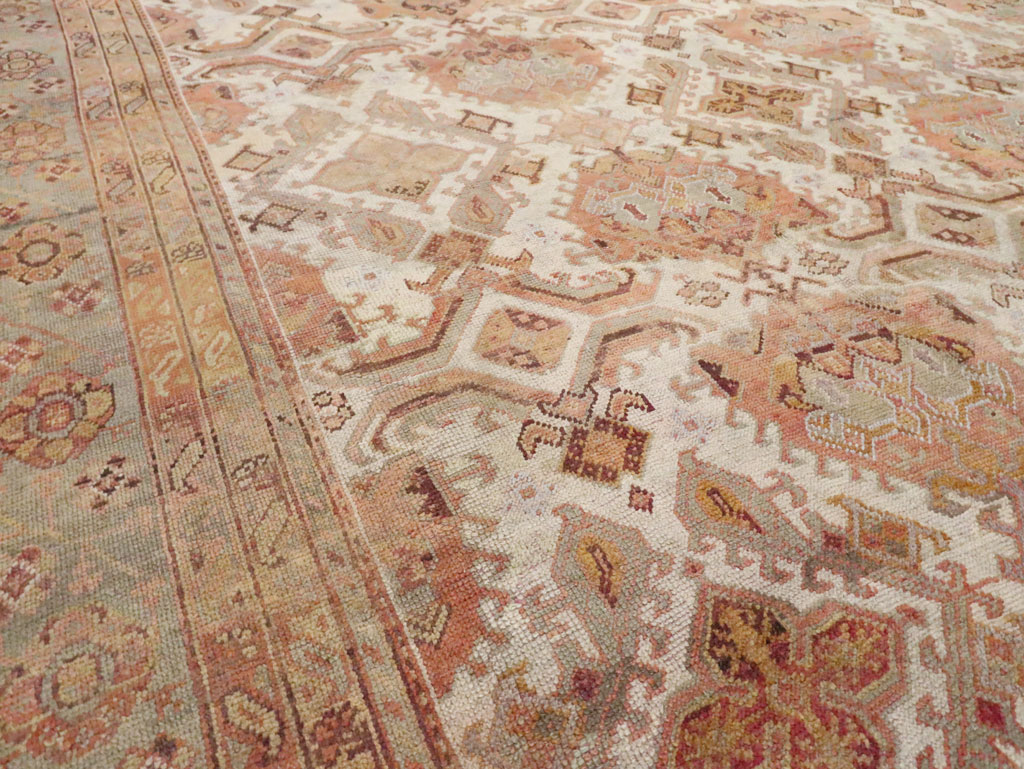Antique Turkish Oushak Carpet, No.24509 - Gsblank