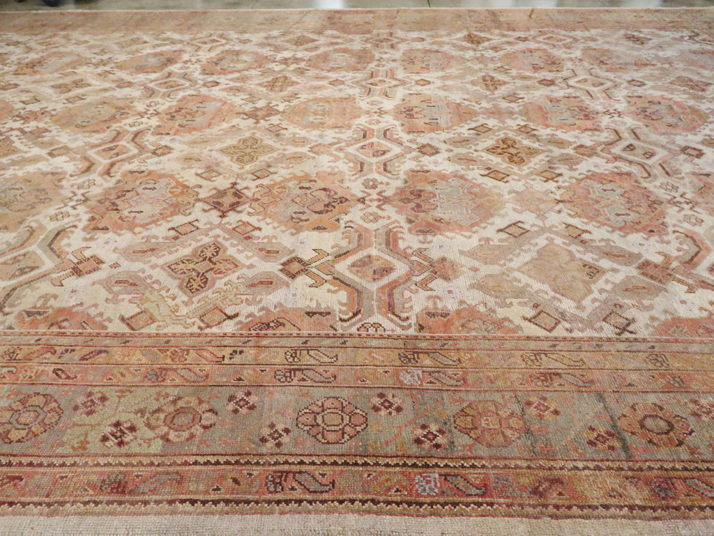 Antique Turkish Oushak Carpet, No.24509 - Gsblank