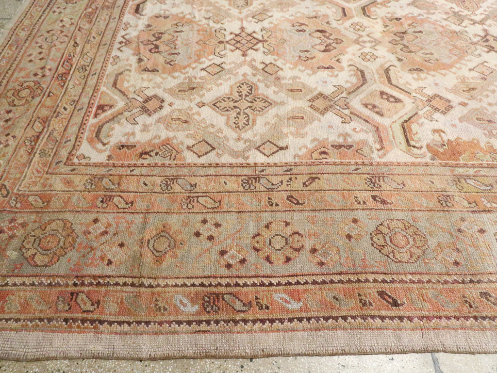 Antique Turkish Oushak Carpet, No.24509 - Gsblank
