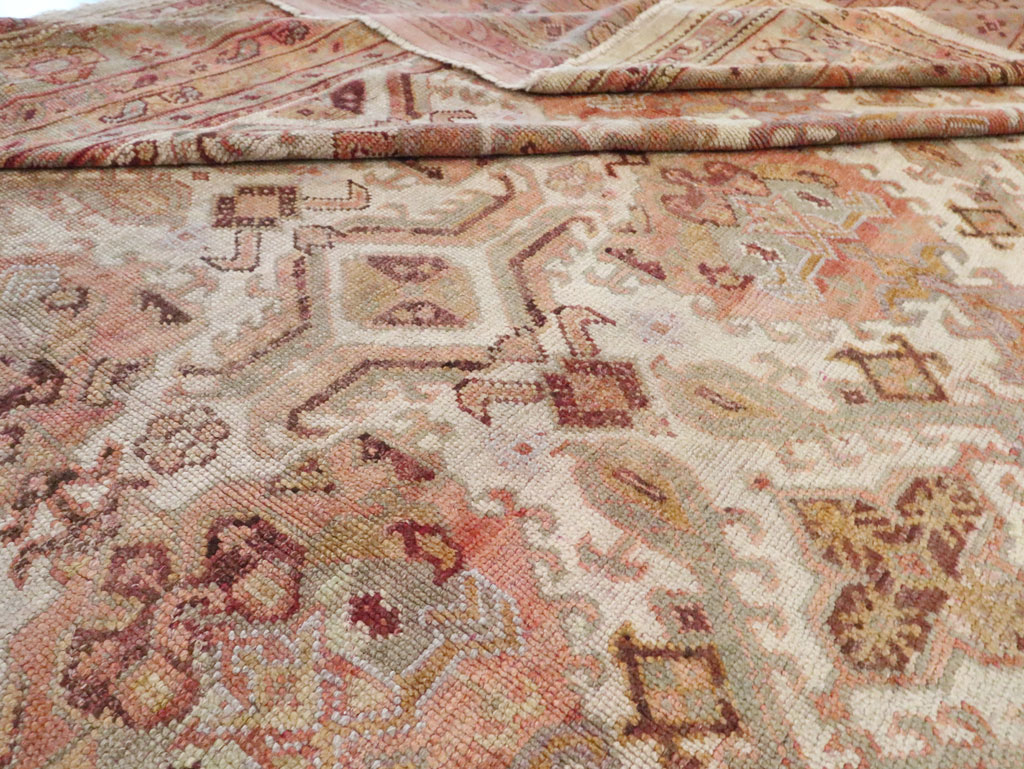 Antique Turkish Oushak Carpet, No.24509 - Gsblank