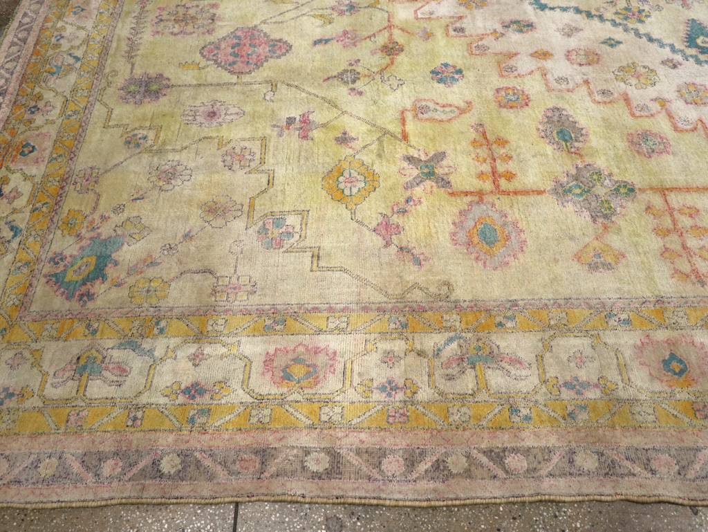 Vintage Indian Cotton Agra Carpet, No.24524 - Gsblank