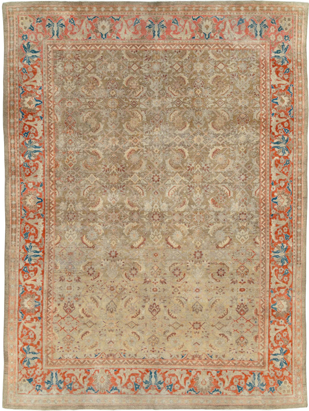 Antique Indian Lahore Carpet, No.24525 - Gsblank
