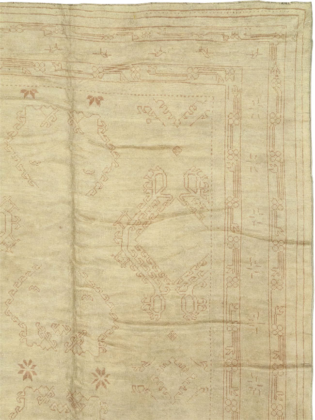 Antique Turkish Oushak Carpet, No.24530 - Gsblank