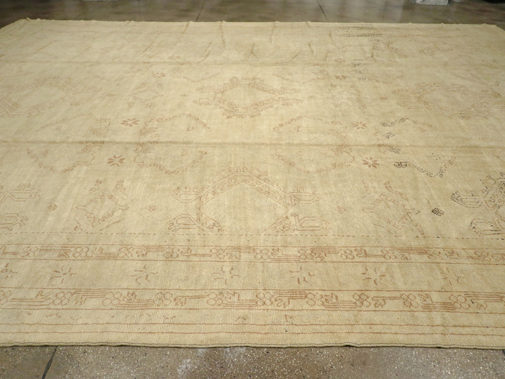 Antique Turkish Oushak Carpet, No.24530 - Gsblank