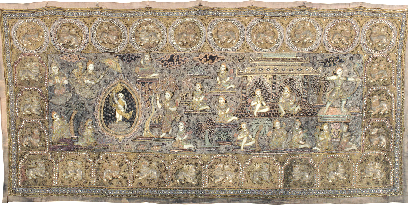 Vintage Burma Tapestry, No.24531 - Gsblank