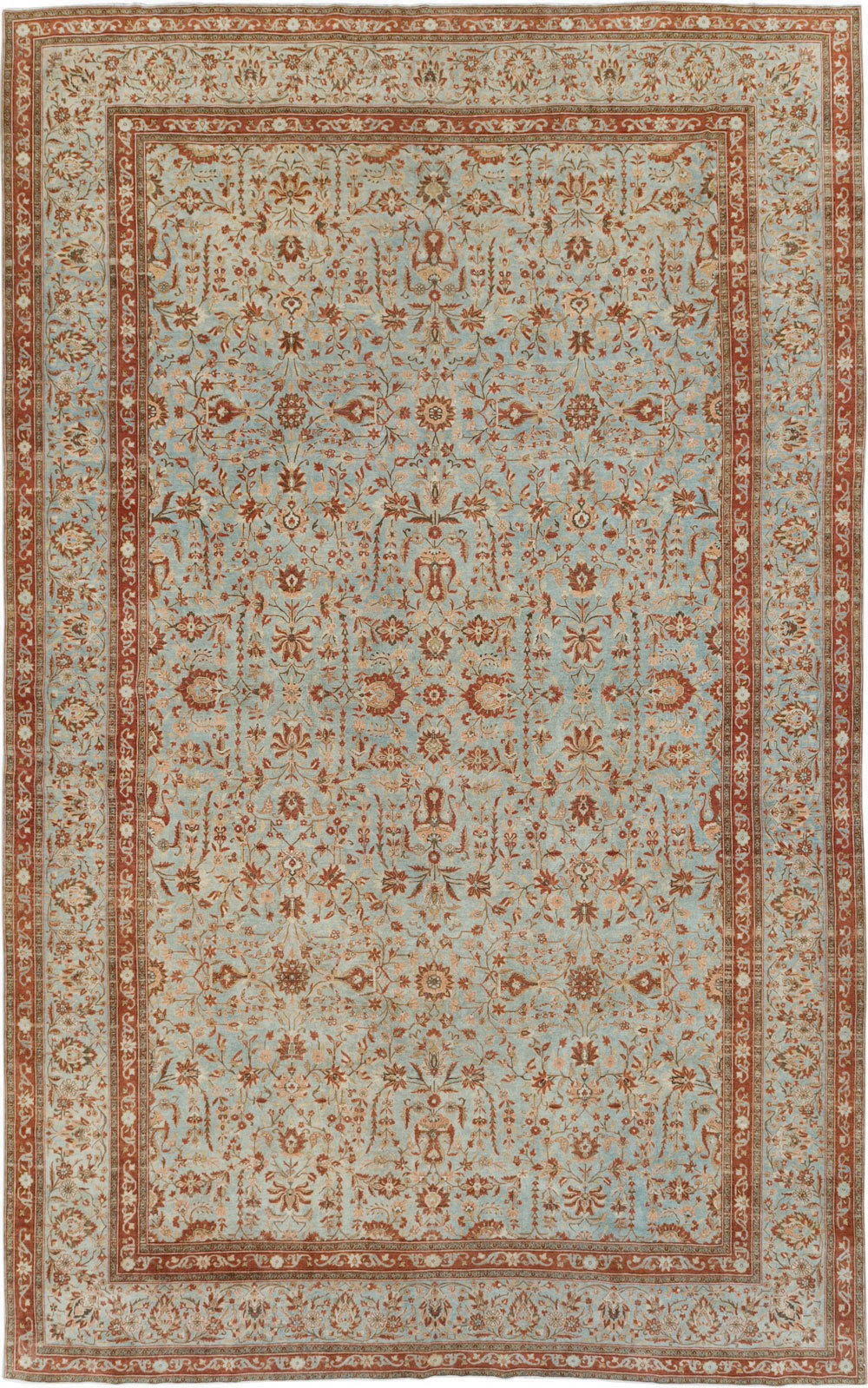 Antique Persian Kashan Oversize Carpet, No.24532 - Gsblank