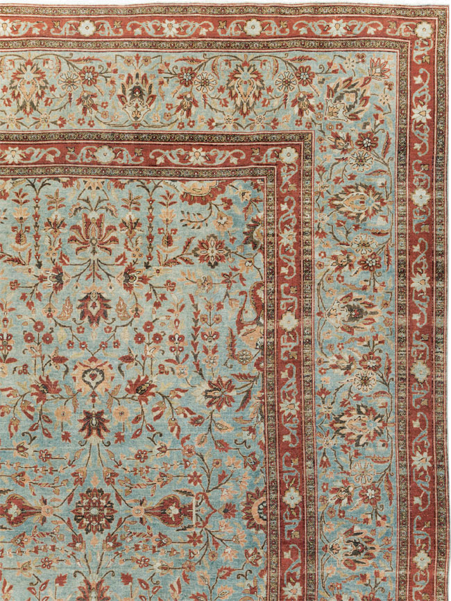 Antique Persian Kashan Oversize Carpet, No.24532 - Gsblank