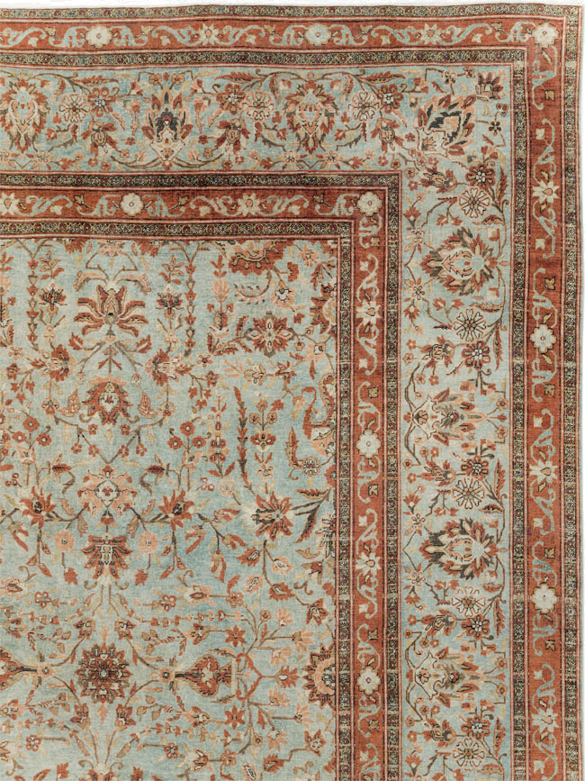 Antique Persian Kashan Oversize Carpet, No.24532 - Gsblank