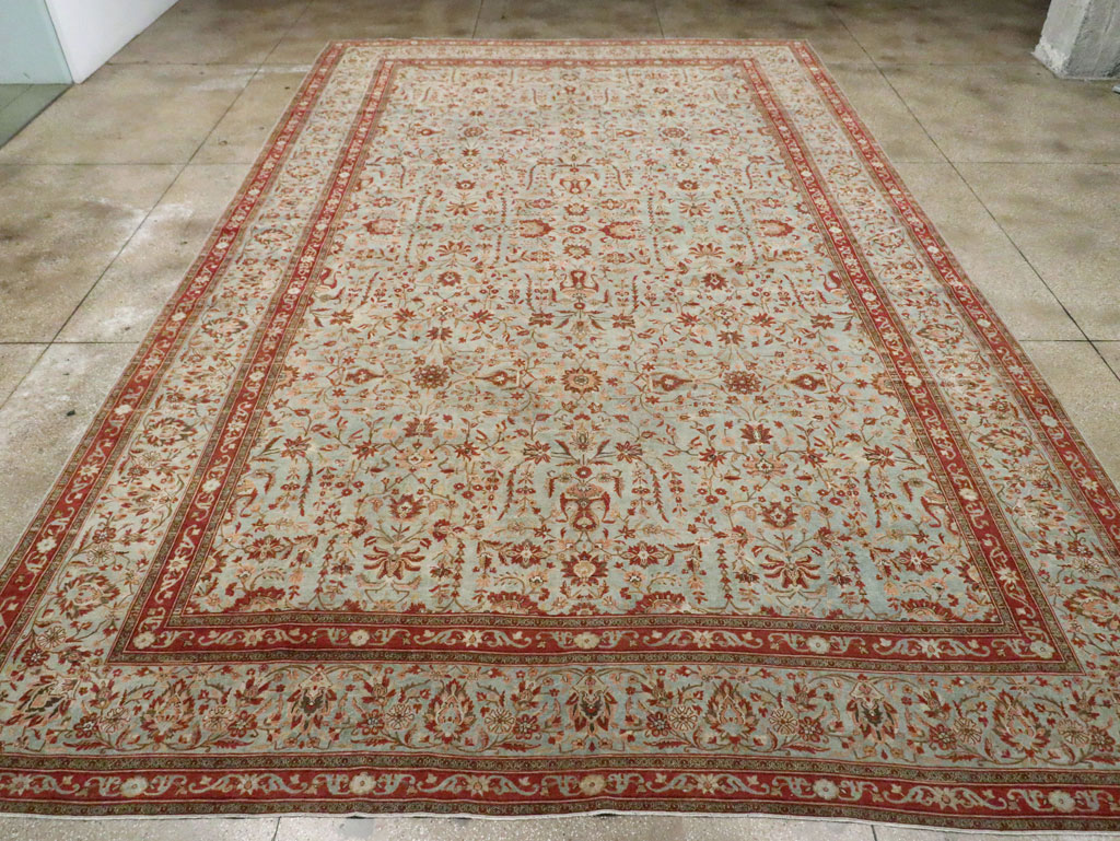 Antique Persian Kashan Oversize Carpet, No.24532 - Gsblank