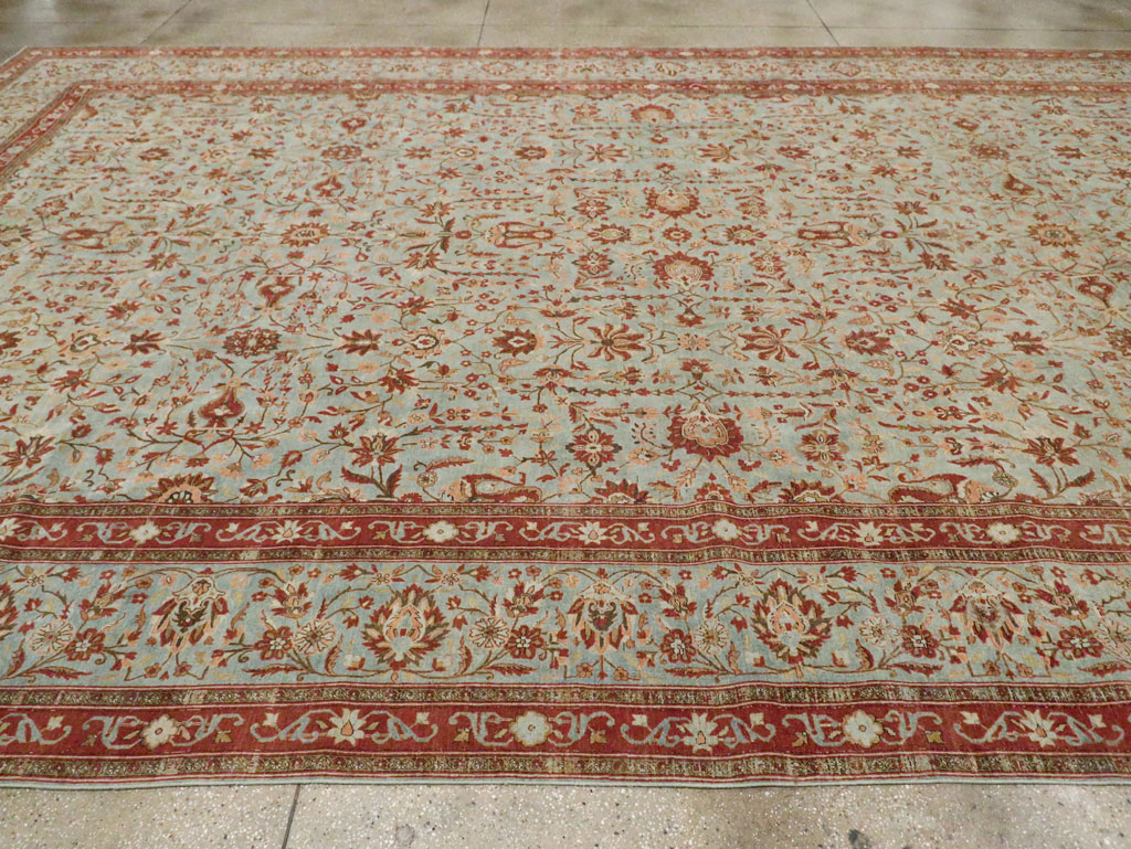 Antique Persian Kashan Oversize Carpet, No.24532 - Gsblank