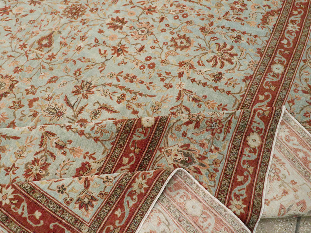 Antique Persian Kashan Oversize Carpet, No.24532 - Gsblank