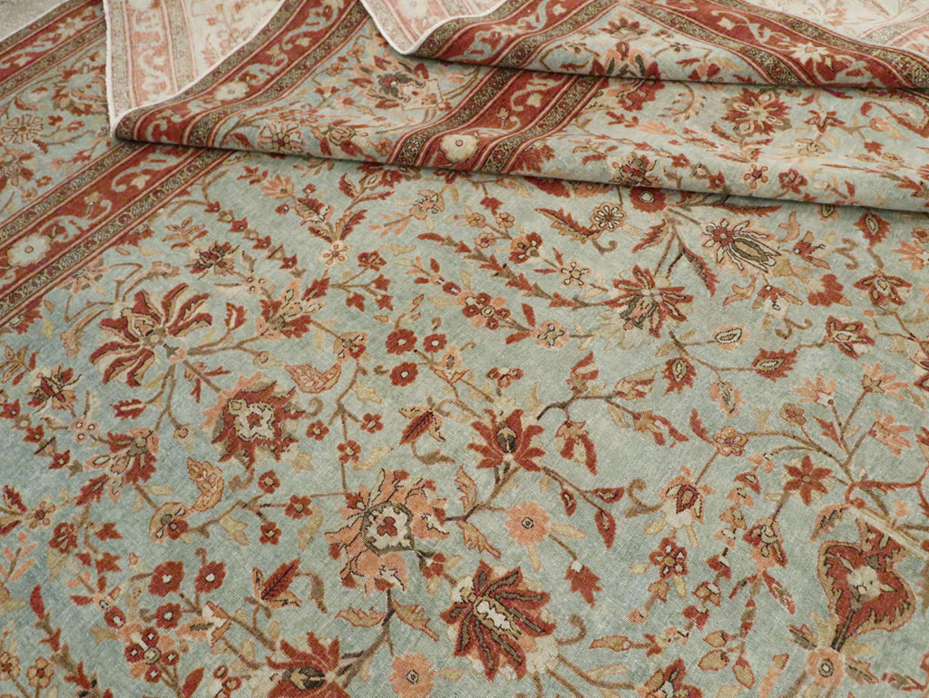 Antique Persian Kashan Oversize Carpet, No.24532 - Gsblank