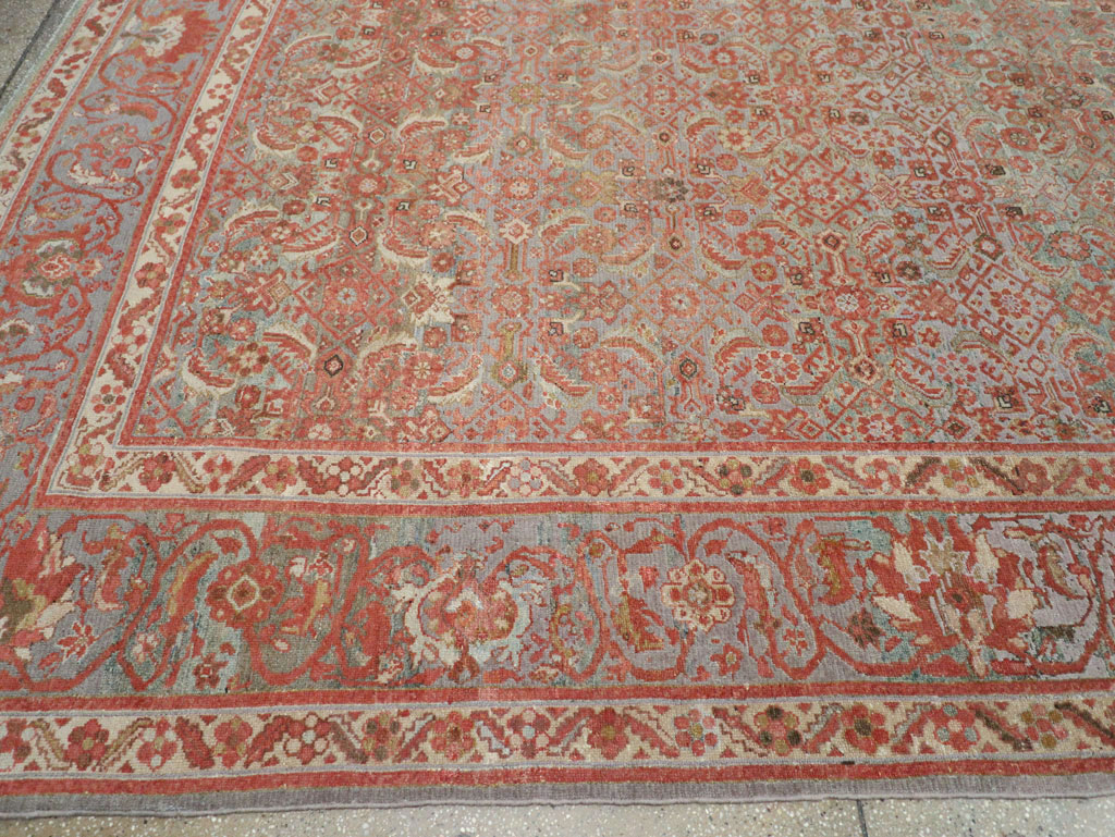 Antique Persian Malayer Large Carpet, No.24537 - Gsblank