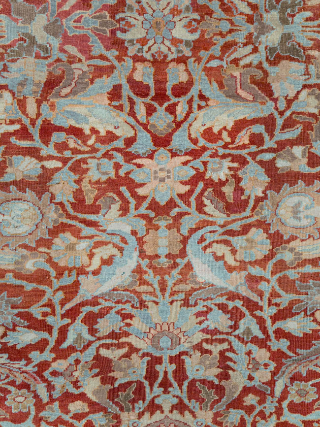 Antique Persian Sultanabad Large Square Room Size Carpet, No.24539 - Gsblank