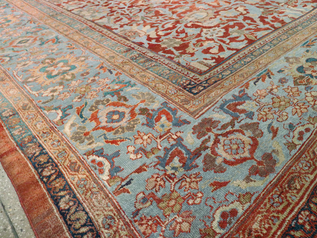 Antique Persian Sultanabad Large Square Room Size Carpet, No.24539 - Gsblank