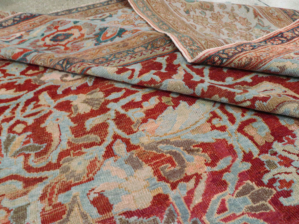 Antique Persian Sultanabad Large Square Room Size Carpet, No.24539 - Gsblank